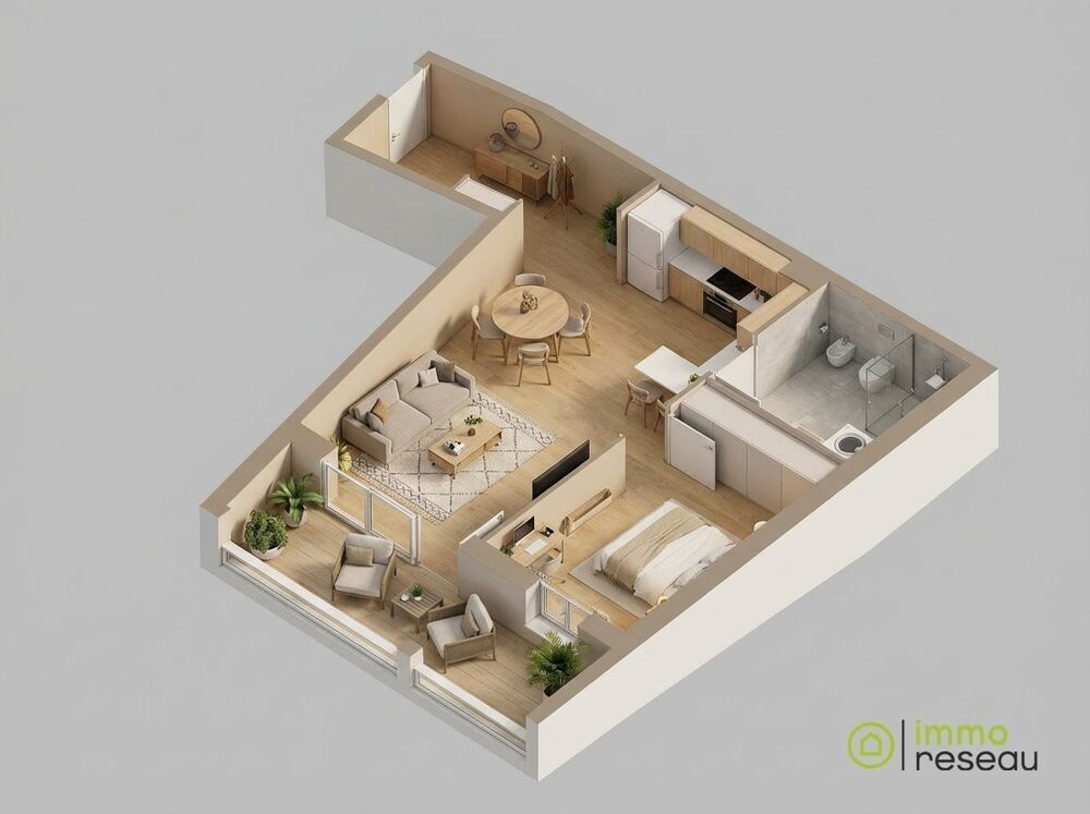 Appartement en frais réduits