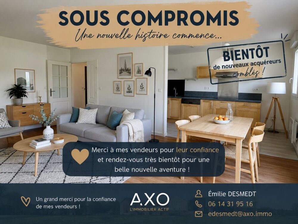Appartement 3 pièces 67 m² · à Wattignies · 67 m² · 165 000 €