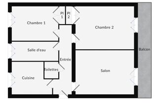  Appartement � vendre 3 pi�ces 66 m�