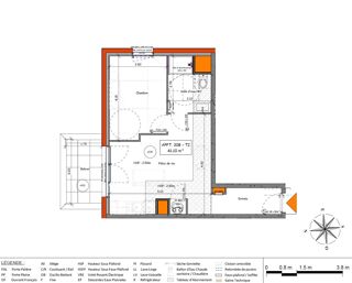  Appartement � vendre 2 pi�ces 41 m�