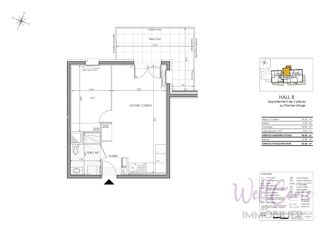  Appartement à vendre 2 pièces 42 m²