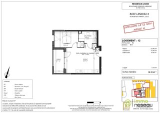  Appartement à vendre 2 pièces 38 m²