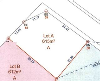  Terrain à vendre 615 m²
