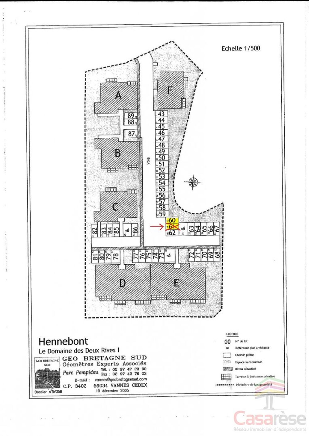 Vente Parking/Garage Parking extrieur Hennebont