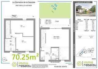  Maison � vendre 3 pi�ces 70 m�