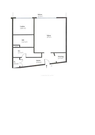  Appartement � vendre 1 pi�ce 37 m�