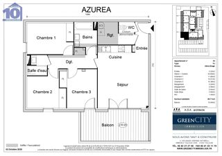  Appartement à vendre 3 pièces 81 m²