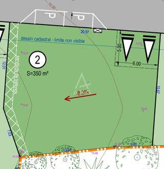  Terrain  vendre 350 m