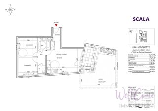  Appartement � vendre 3 pi�ces 60 m�