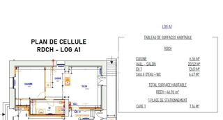  Appartement � vendre 2 pi�ces 46 m�