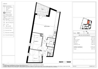  Appartement � vendre 3 pi�ces 71 m�