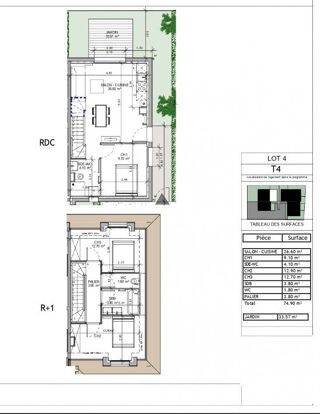  Maison à louer 4 pièces 75 m²