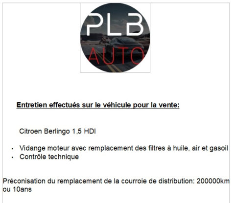 Berlingo 2020 79600KM BLUEHDI 8325 HT 2020 occasion 12000 RODEZ