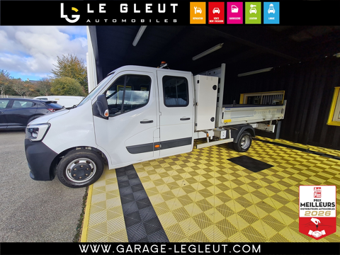 Renault Master MASTER BENNE DOUBLE CABINE + COFFRES CF PR RJ3500 L4 BLUE D 2022 occasion Qu&eacute;ven 56530