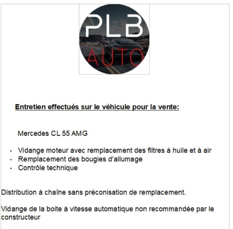 Classe S CL55 55 AMG BA 2001 occasion 12000 RODEZ