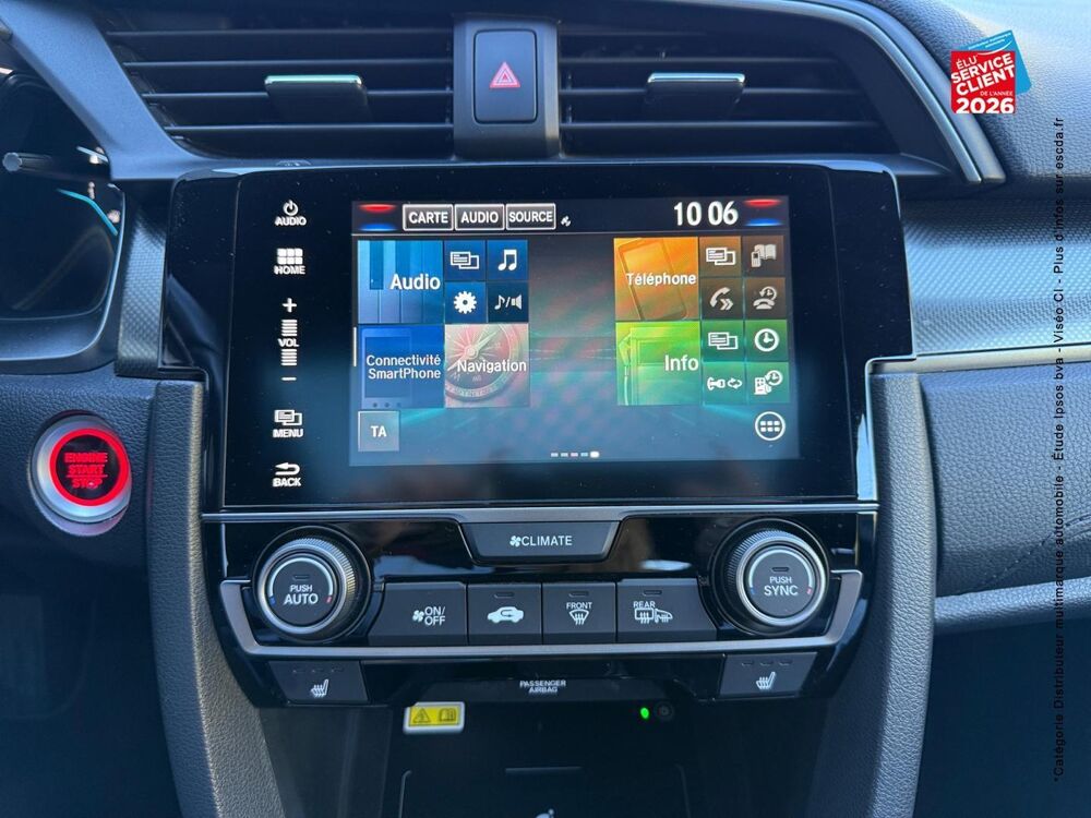 Civic 1.5 i-VTEC 182ch Prestige CVT 5p 2019 occasion 68110 Illzach