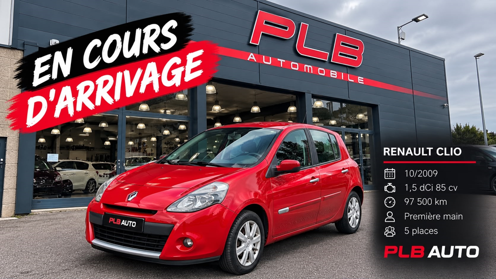 Clio III 1.5 DCI 85CH DYNAMIQUE 97 500 KM PREMIERE MAIN 2009 occasion 12000 RODEZ