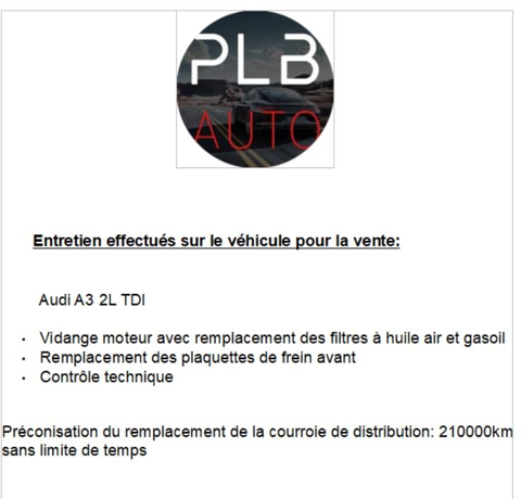 A3 2.0 TDI 170CH DPF S-LINE 3P 2011 occasion 12000 RODEZ