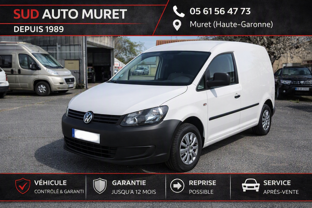 Caddy 1.6 TDI 75CH VAN 2012 occasion 31600 Muret