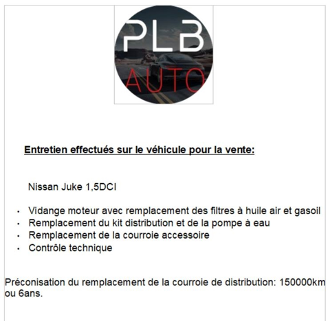 Juke 1.5 DCI 110CH TEKNA GARAGE PLB 2015 occasion 12000 RODEZ