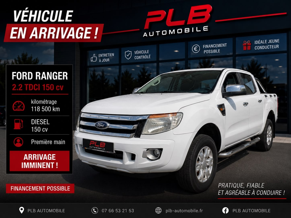 Ranger 2.2 TDCI 150CH SUPER CAB XLT SPORT 4X4 2012 occasion 12000 RODEZ