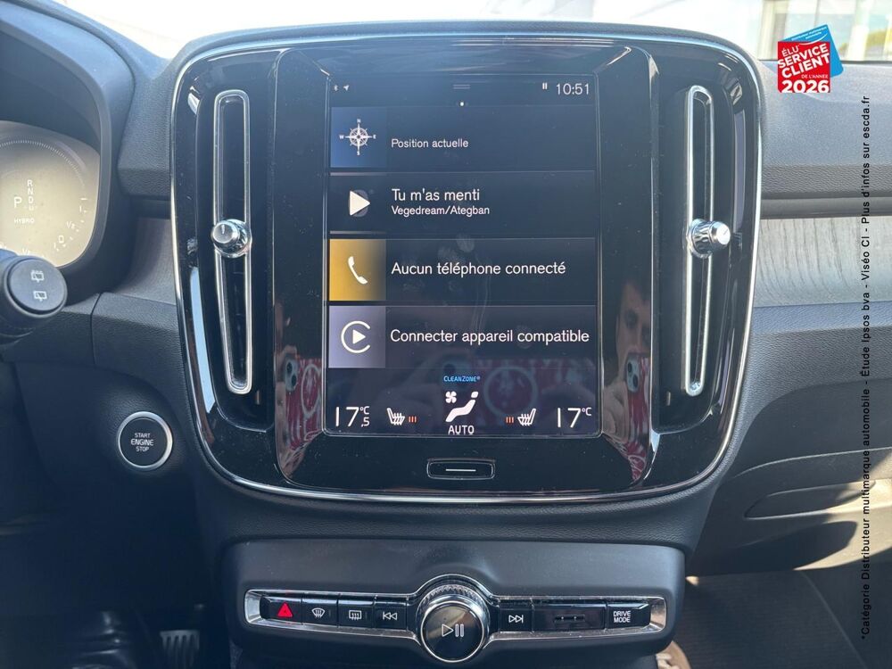 XC40 T5 Recharge 180 + 82ch Inscription DCT 7 2020 occasion 57050 Metz