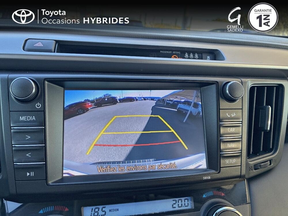 RAV 4 197 Hybride Black Edition 2WD CVT 2017 occasion 84100 Orange