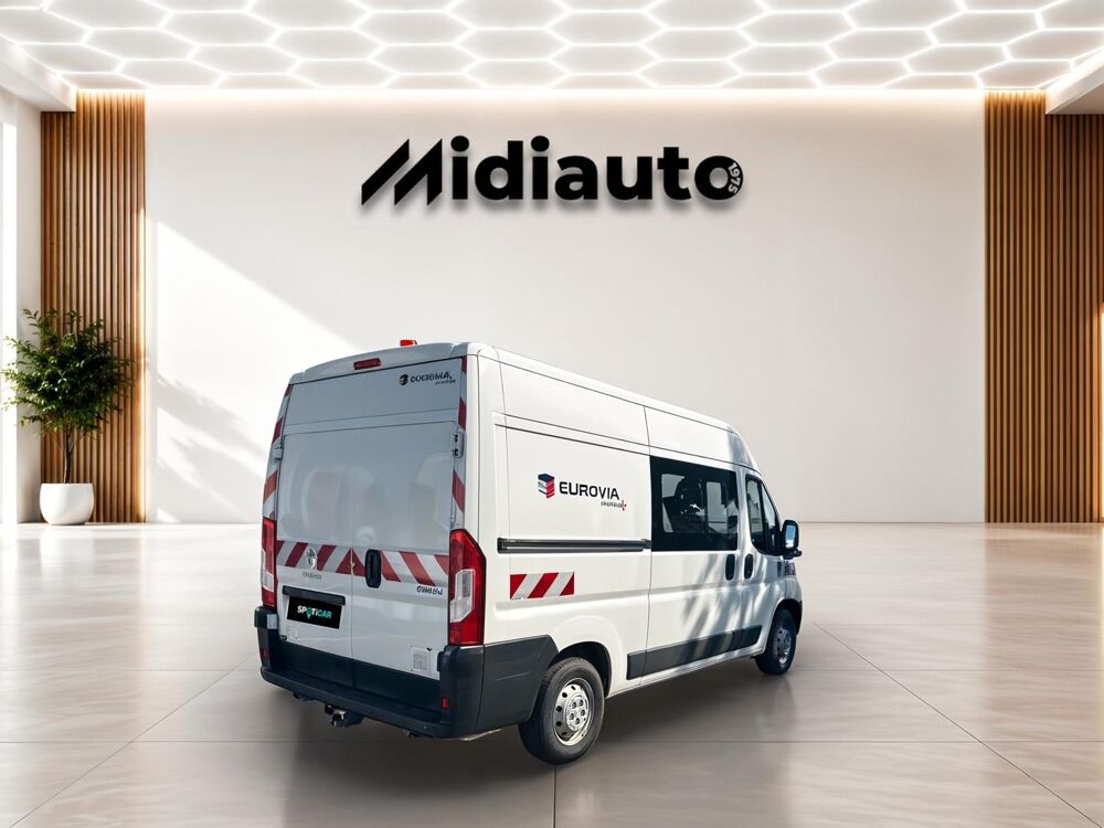 Boxer 335 L2H2 2.2 BlueHDi S&S 140ch Vitr&eacute; Cabine approfondie 7 pl 2022 occasion 28500 Vernouillet