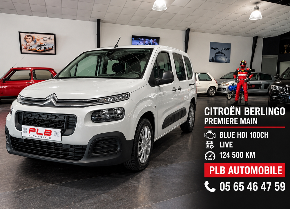 Berlingo M BLUE HDI 100CH LIVE PREMIERE MAIN 2019 occasion 12000 RODEZ