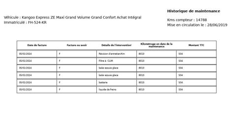 Kangoo Express ELECTRIC 33 MAXI GRAND VOLUME GRAND CONFORT 2019 occasion 38070 Saint-Quentin-Fallavier
