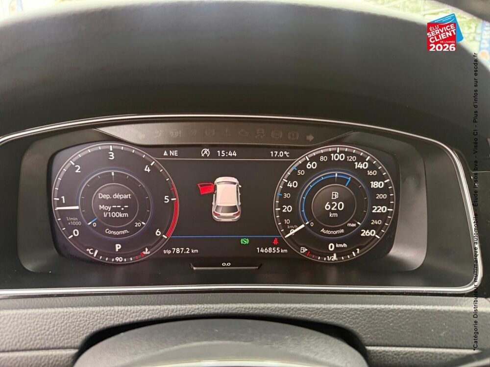Golf 2.0 TDI 150ch FAP Carat 4Motion DSG7 Euro6d-T 5p 2018 occasion 21000 Dijon