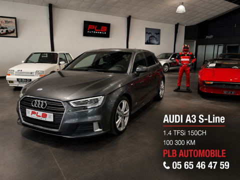 Audi A3 1.4 TFSI 150CH S LINE 2017 occasion RODEZ 12000
