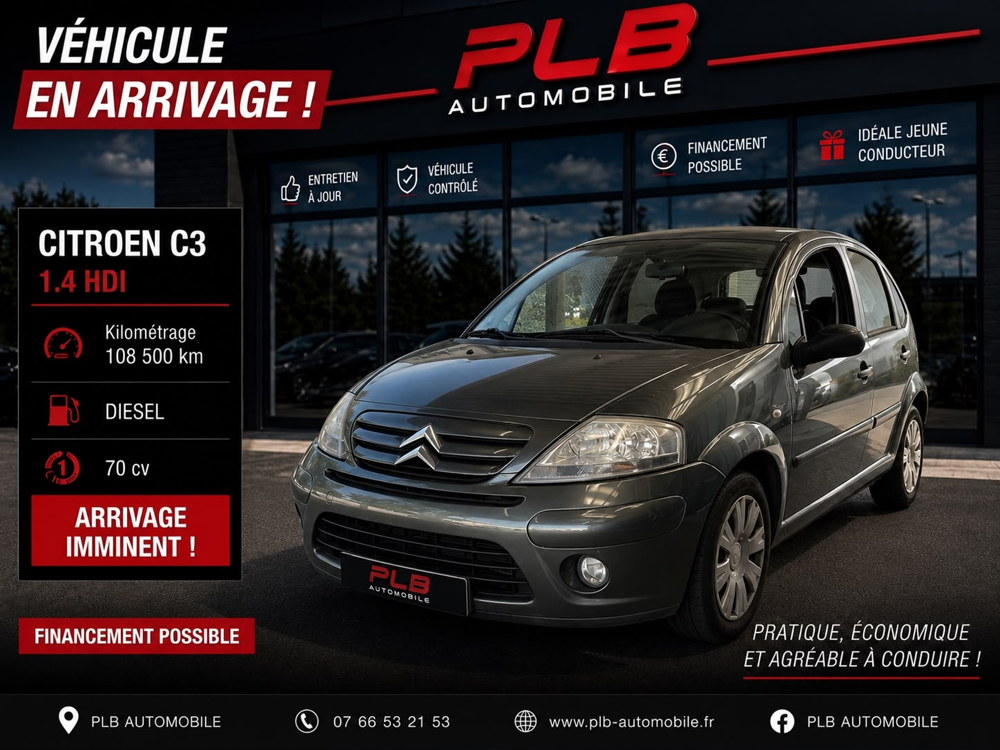 C3 1.4 HDI70 EXCLUSIVE 2009 occasion 12000 RODEZ