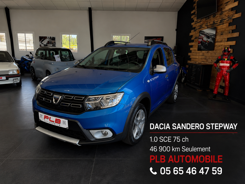 Sandero 1.0 SCE 75CH STEPWAY 46900 KM 11/2019 2019 occasion 12000 RODEZ