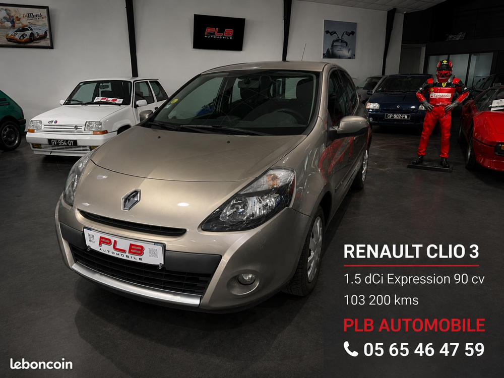 Clio III 1.5 DCI 90CH EXPRESSION PLB AUTO 2011 occasion 12000 RODEZ