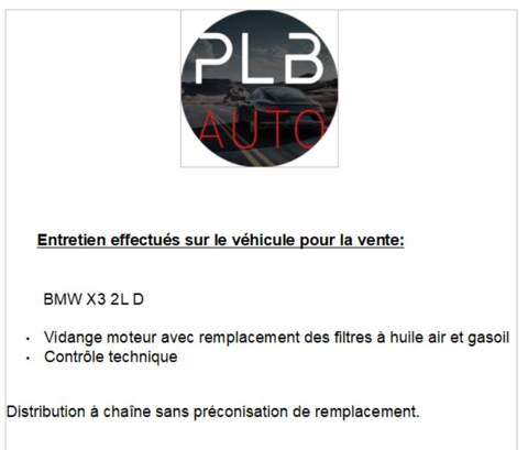 X3 (F25) S-DRIVE 18D 150CH PLB AUTO 2017 occasion 12000 RODEZ