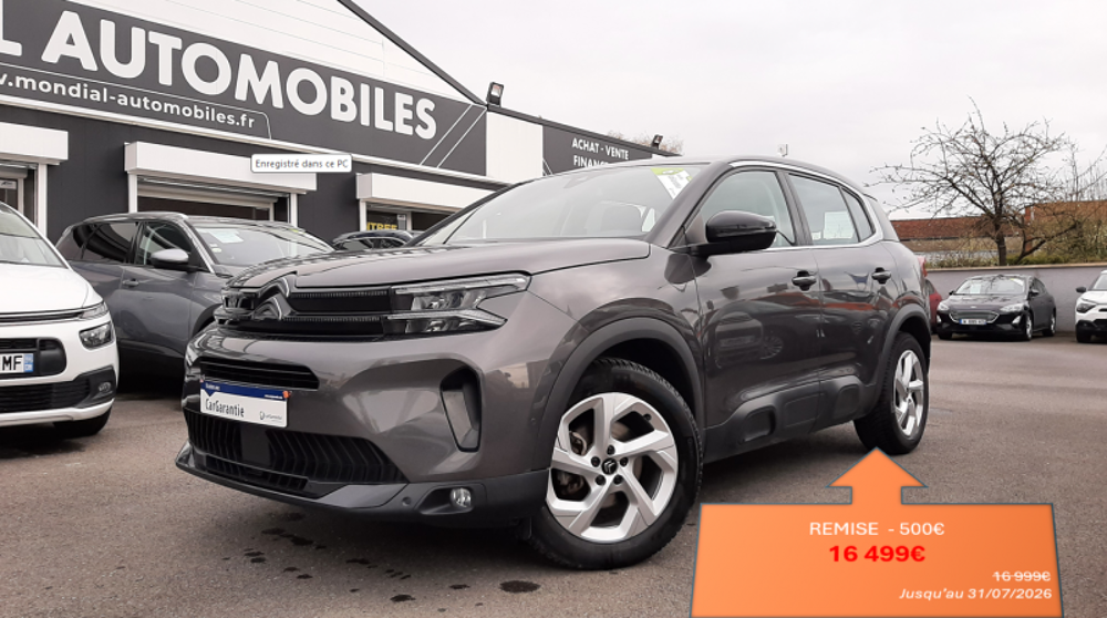 C5 aircross BLUEHDI 130CH S&S FEEL 2022 occasion 08000 Warcq