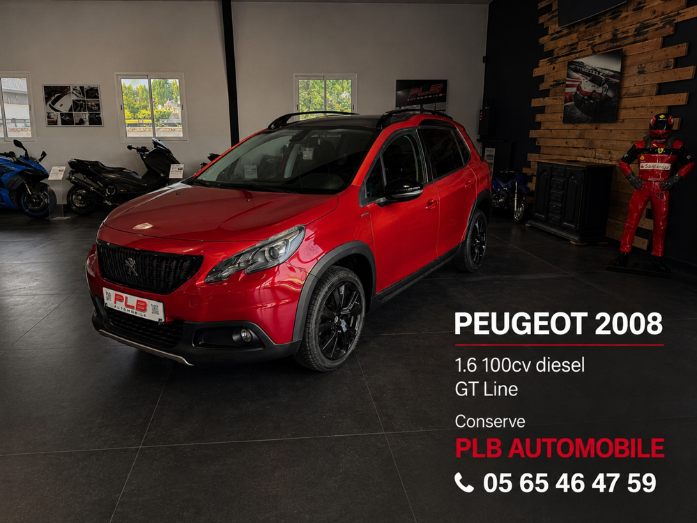2008 1.6 BLUEHDI 100CH GT-LINE PLB AUTO 2017 occasion 12000 RODEZ