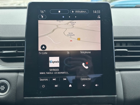 Captur INTENS MILD HYBRID 140 EDC PARK ASSIST 2021 occasion 16400 Puymoyen