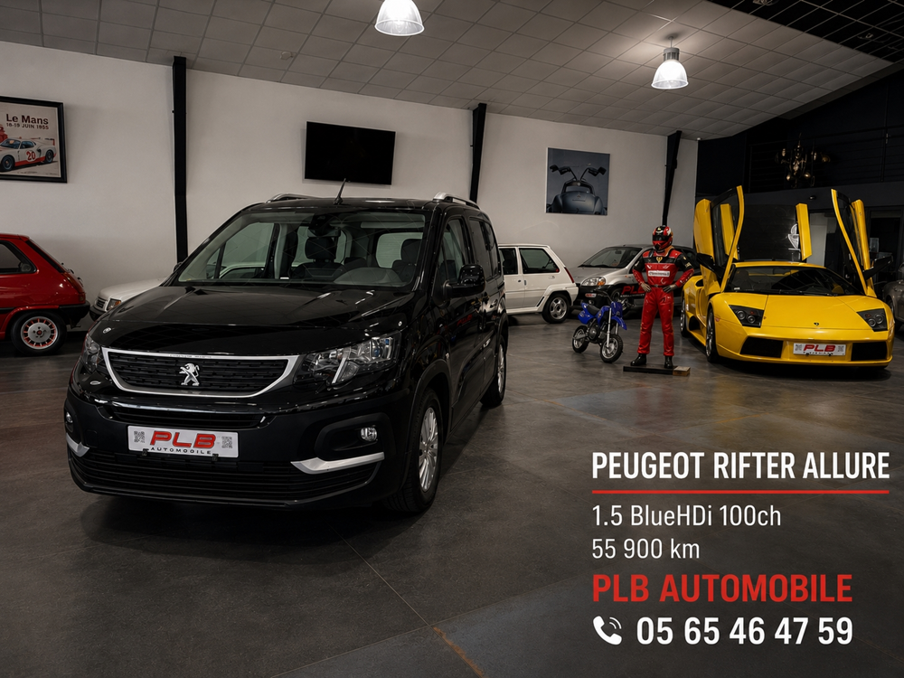Rifter BLUEHDI 100CH 56 000KM PREMIER MAIN 2018 occasion 12000 RODEZ