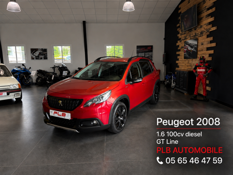 Peugeot 2008 1.6 BLUEHDI 100CH GT-LINE PLB AUTO 2017 occasion RODEZ 12000
