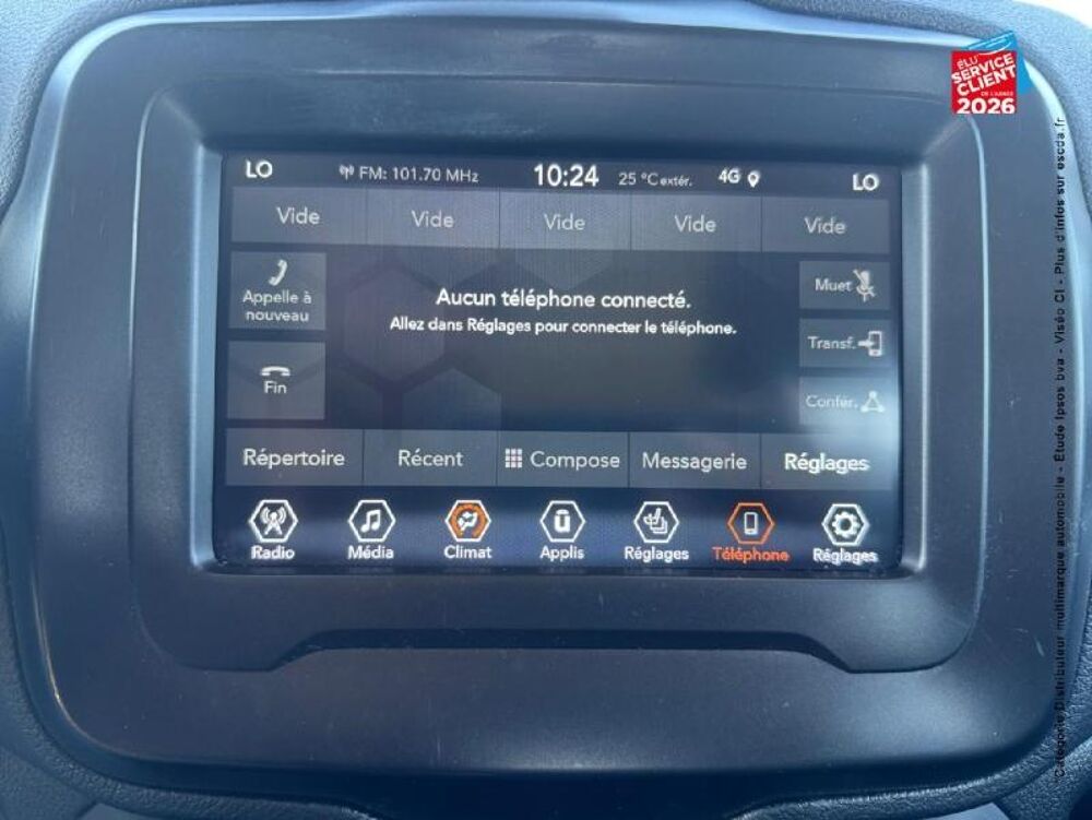 Renegade 1.6 MultiJet 130ch Limited MY22 2022 occasion 67800 Bischheim