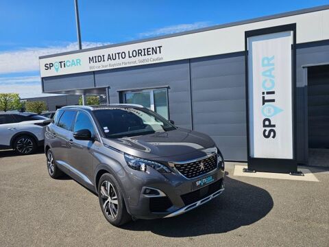 Peugeot 5008 1.6 THP 165 GT Line EAT6 7 PLACES CUIR TISSU / GPS / CAMERA 2018 occasion Caudan 56850