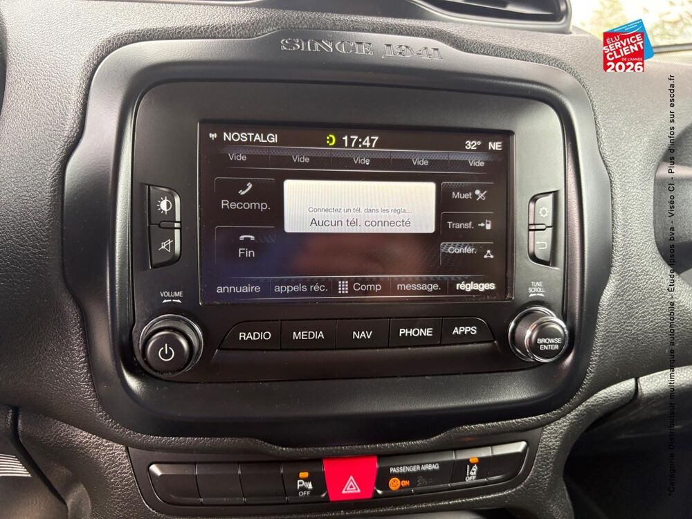 Renegade 1.4 MultiAir S&S 140ch Limited 2017 occasion 21000 Dijon