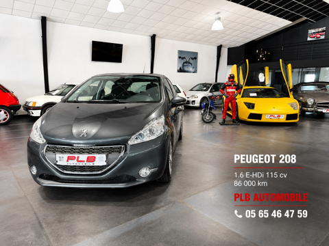 208 1.6 E-HD I115 CV ALLURE 5P 86 000 KM PLBA AUTO 2012 occasion 12000 RODEZ