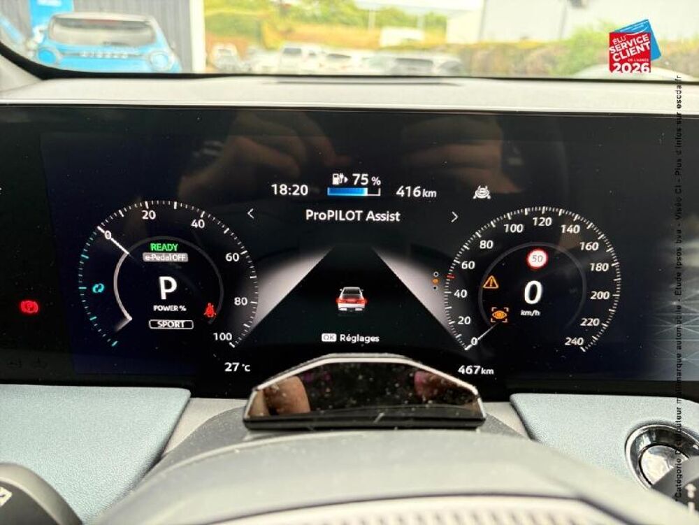 Leaf Electrique 217ch 75kWh Evolve 2026 occasion 21000 Dijon