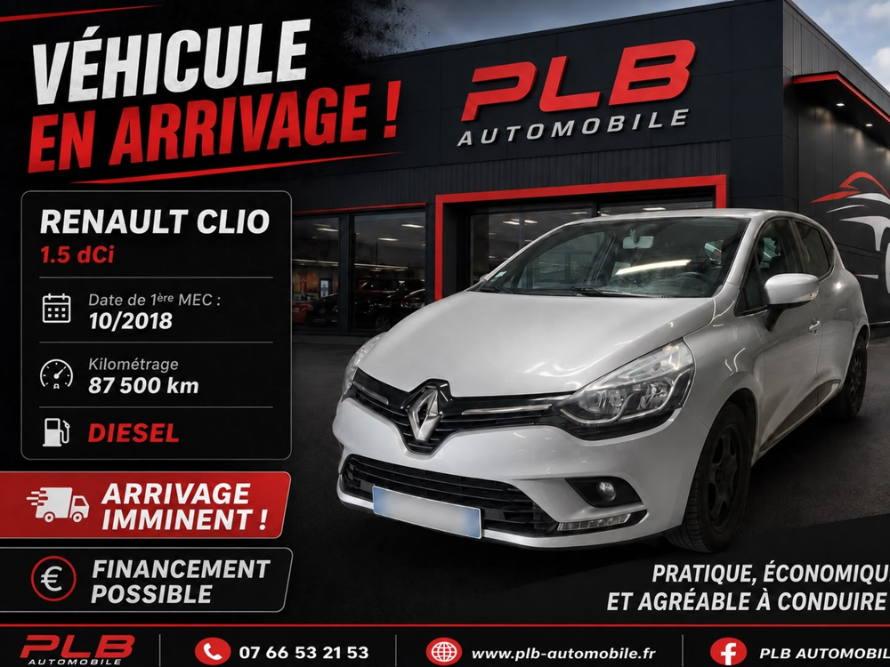 Clio IV 1.5 DCI 90CH ENERGY BUSINESS 5P EURO6C 2018 occasion 12000 RODEZ