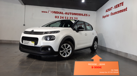 Citro&euml;n C3 BLUEHDI 100CH FEEL S&S E6.D-TEMP 2018 occasion Warcq 08000