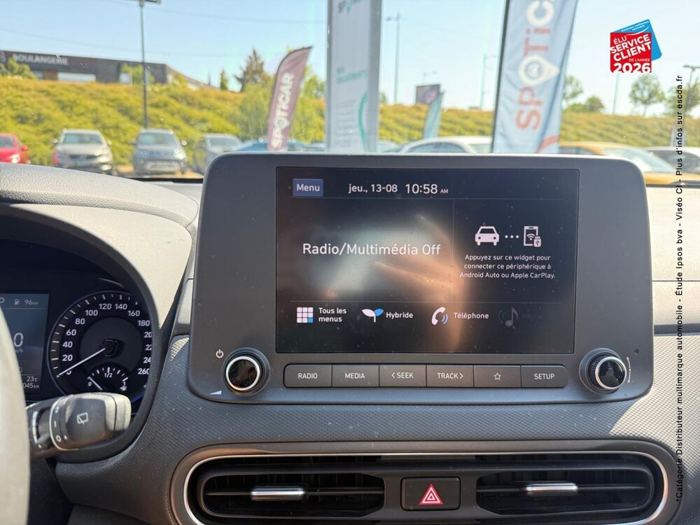 Kona 1.6 GDi 141ch Hybrid Initia DCT-6 2023 occasion 51100 Reims