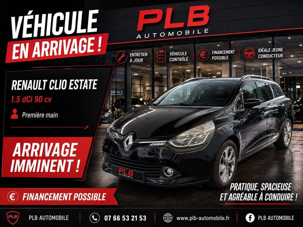 Clio IV 1.5 DCI 90CH EDC PREMIERE MAIN 2016 occasion 12000 RODEZ